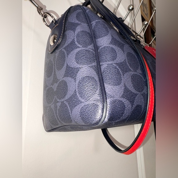 💙❤️ Coach Mini Bennett Satchel — Signature Canvas + Leather F57672 - Picture 3 of 14